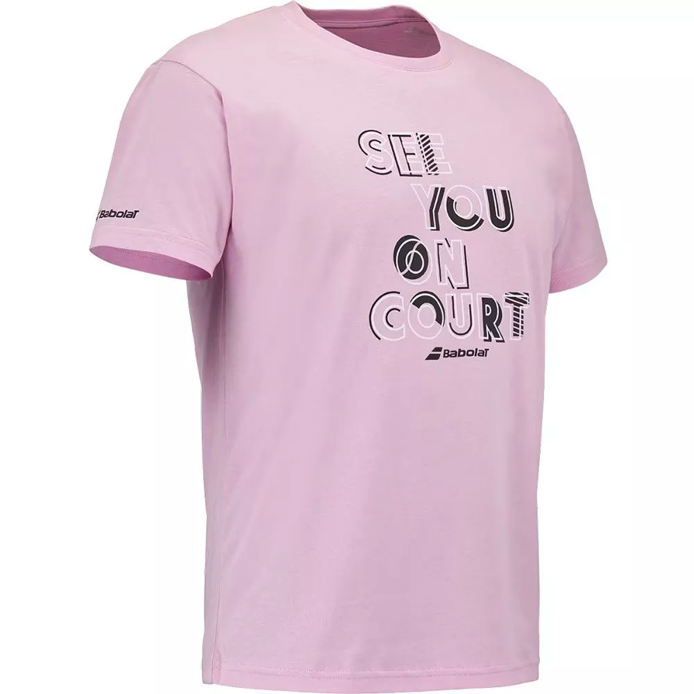 Babolat Exercise Message T-shirt Roze