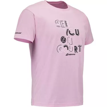 Babolat Exercise Message T-shirt Roze