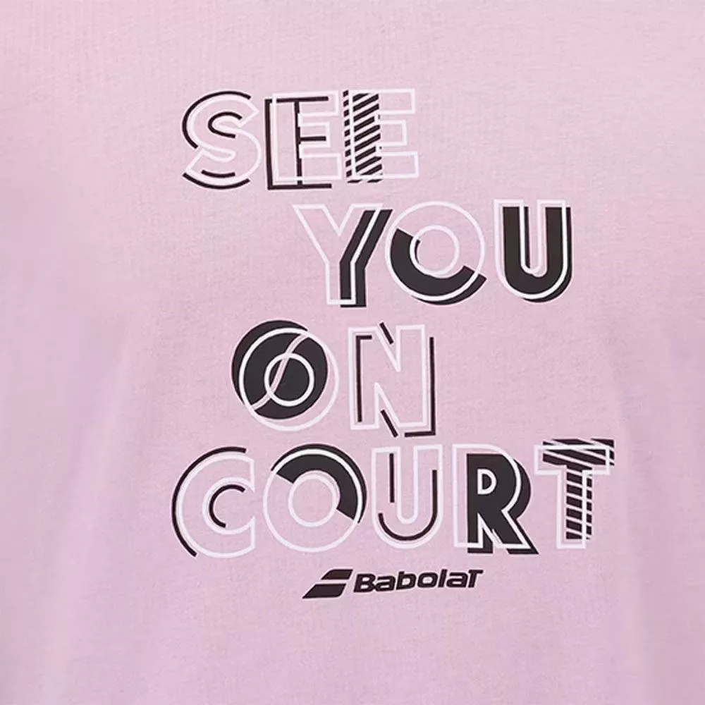 Babolat Exercise Message T-shirt Roze