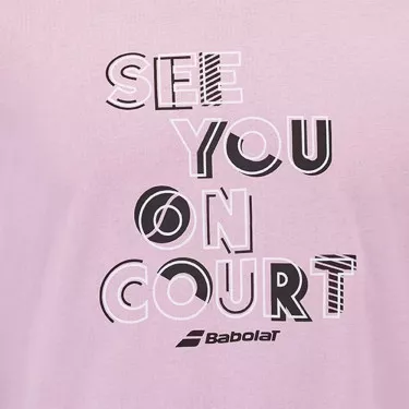 Babolat Exercise Message T-shirt Roze