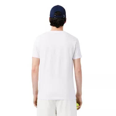 Pack T-Shirt + Casquette Lacoste Tennis x Novak Djokovic Blanc