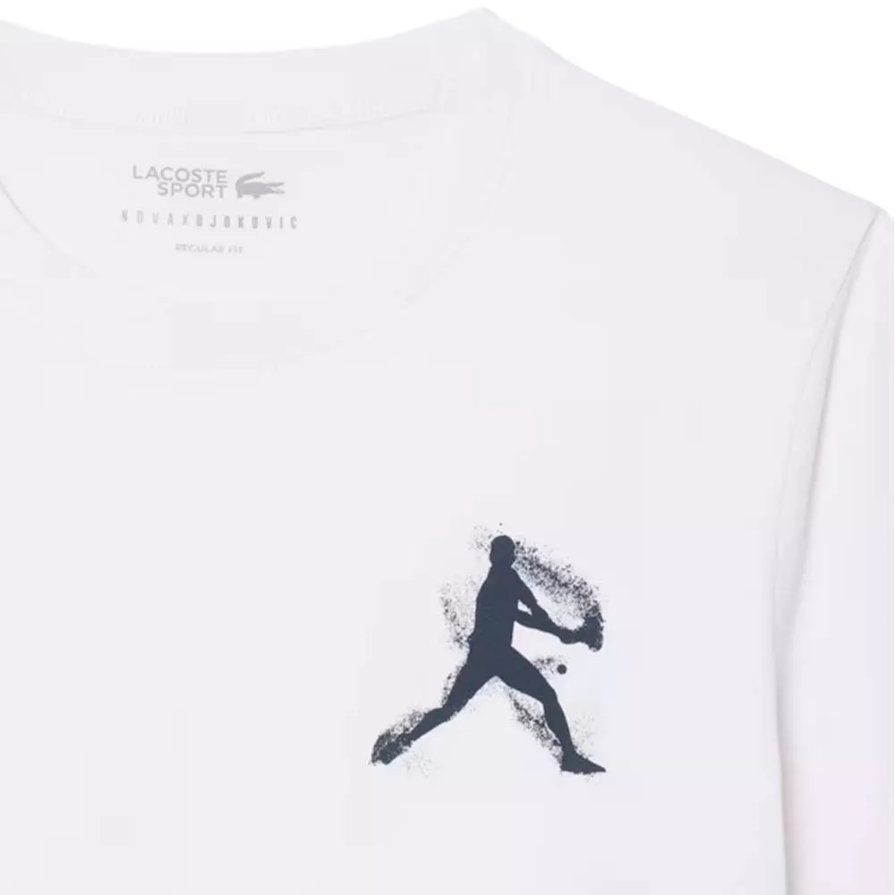 Pack T-Shirt + Casquette Lacoste Tennis x Novak Djokovic Blanc