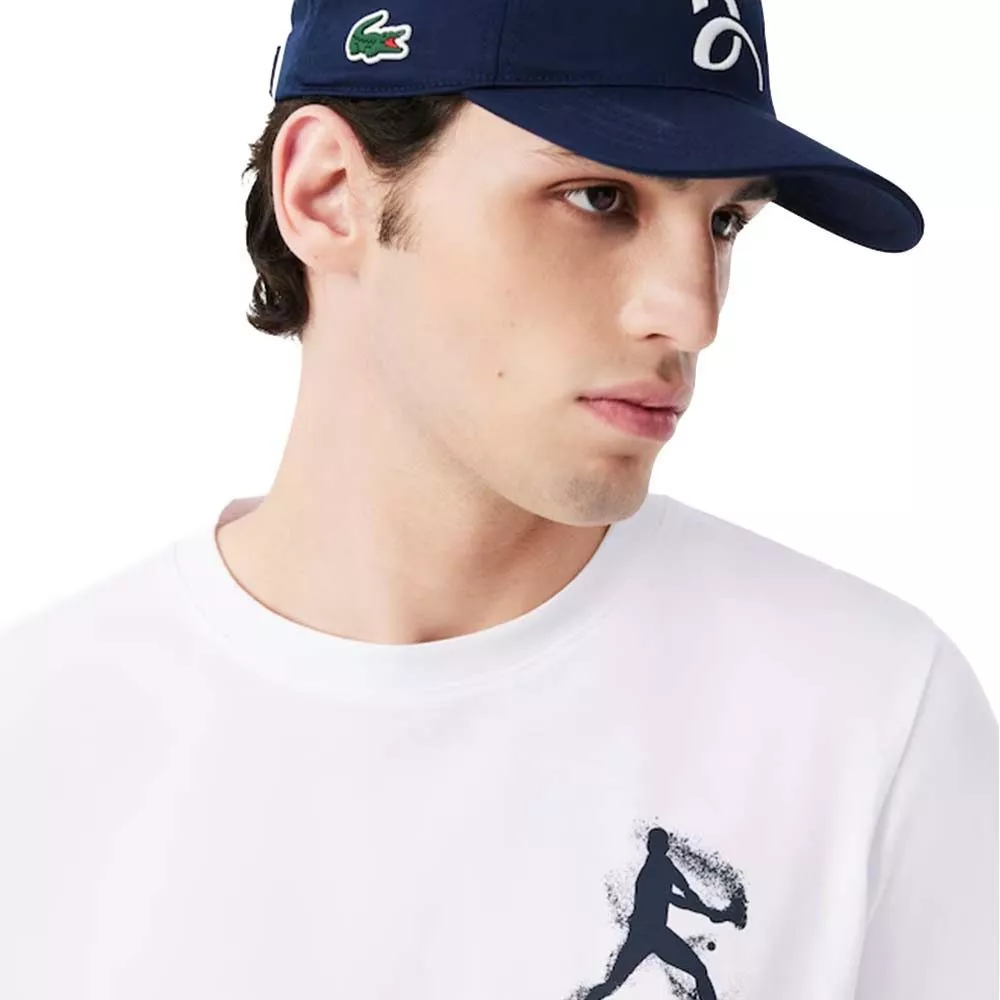 Pack T-Shirt + Casquette Lacoste Tennis x Novak Djokovic Blanc
