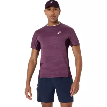 T-Shirt Asics Match Jacquard SS Violet