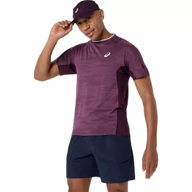 T-Shirt Asics Match Jacquard SS Violet