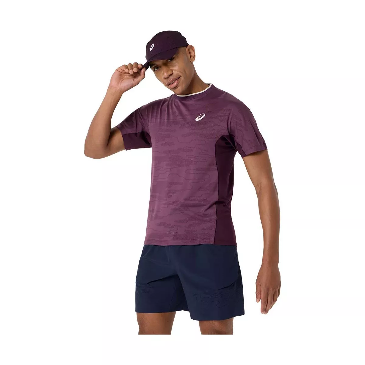 T-Shirt Asics Match Jacquard SS Violet