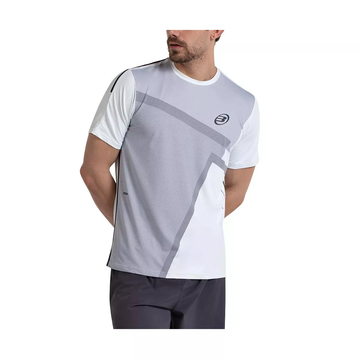T-shirt Bullpadel Mosal Blanc / Gris