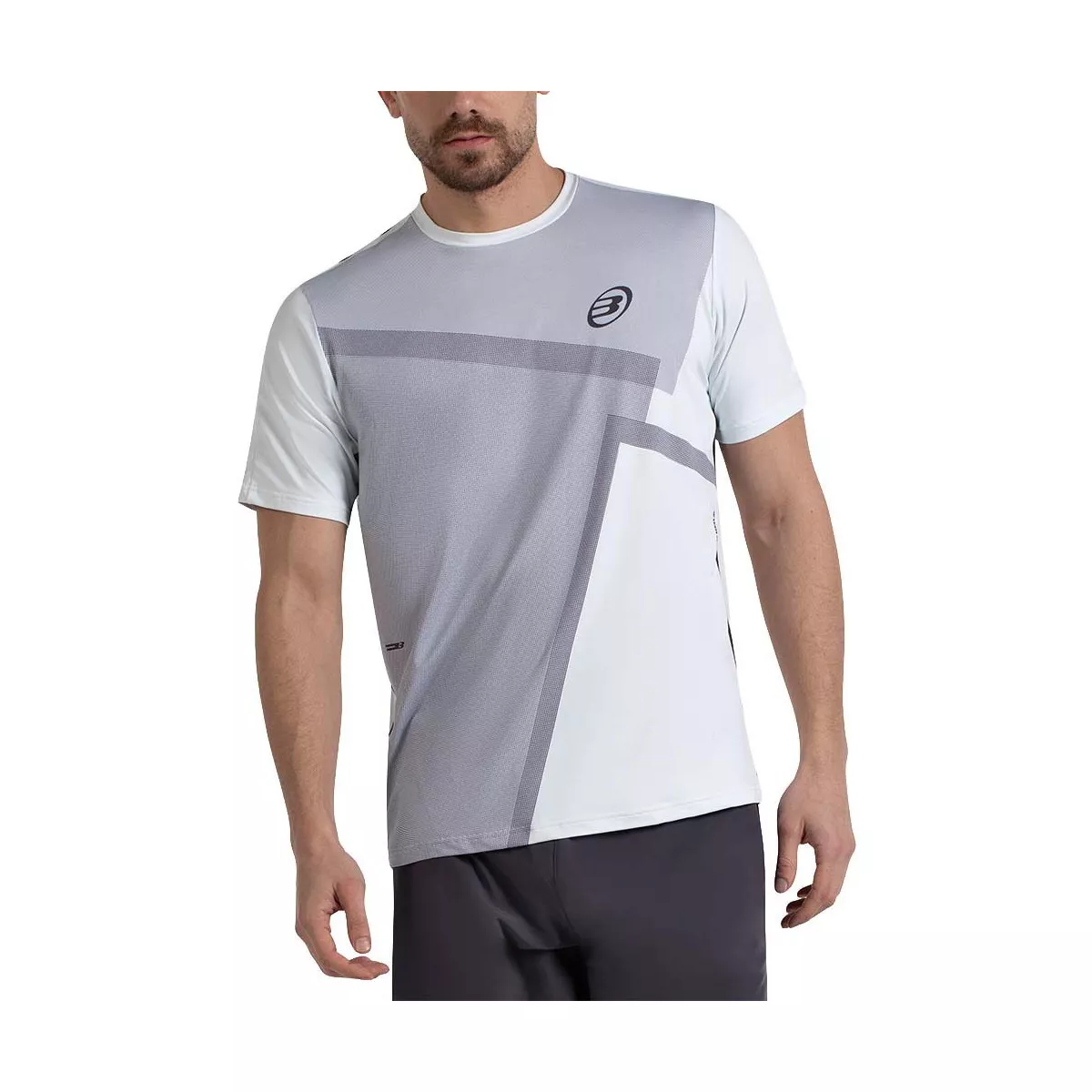 T-shirt Bullpadel Mosal Blanc / Gris
