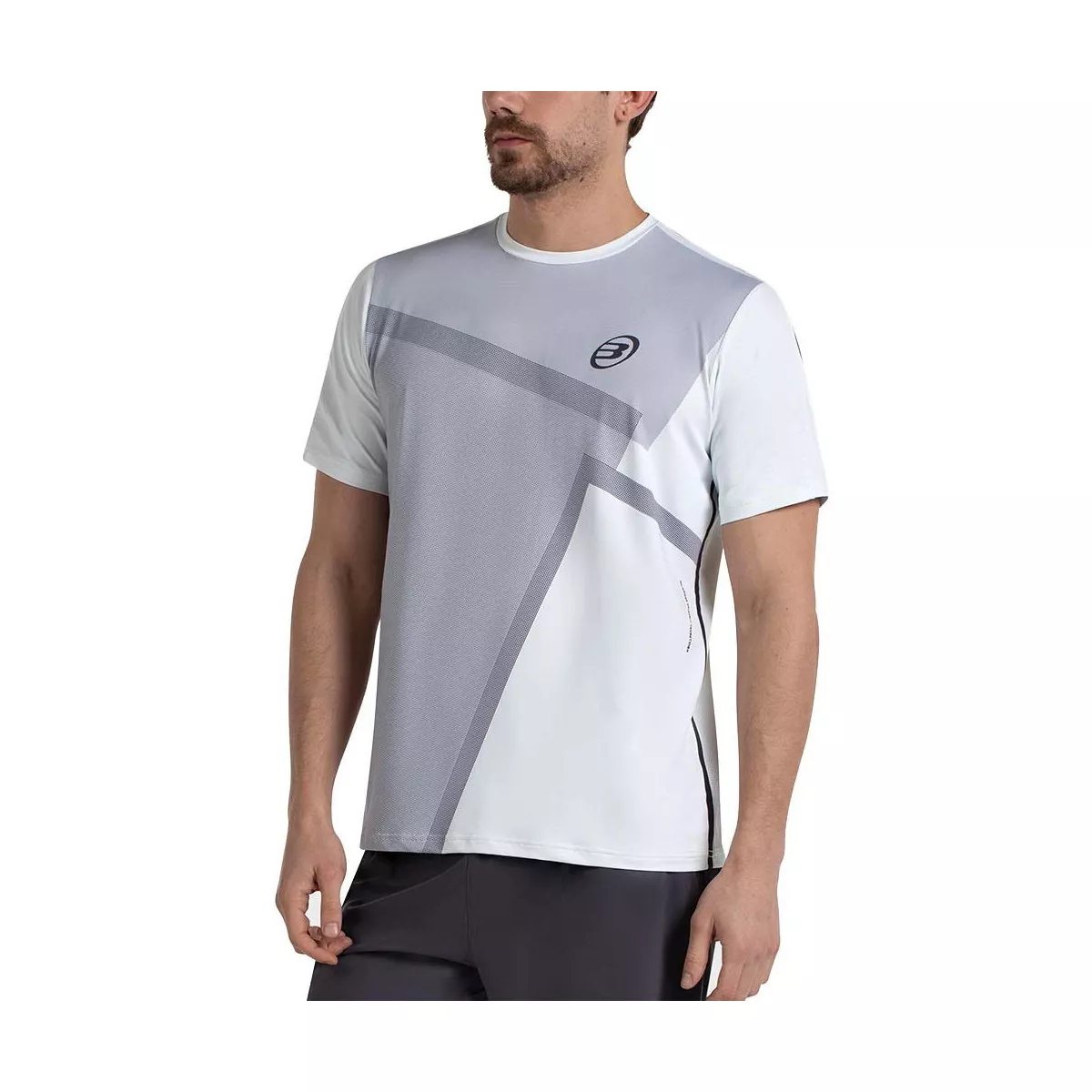 T-shirt Bullpadel Mosal Blanc / Gris