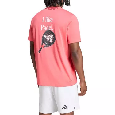T-Shirt Adidas Padel Graphique Rouge
