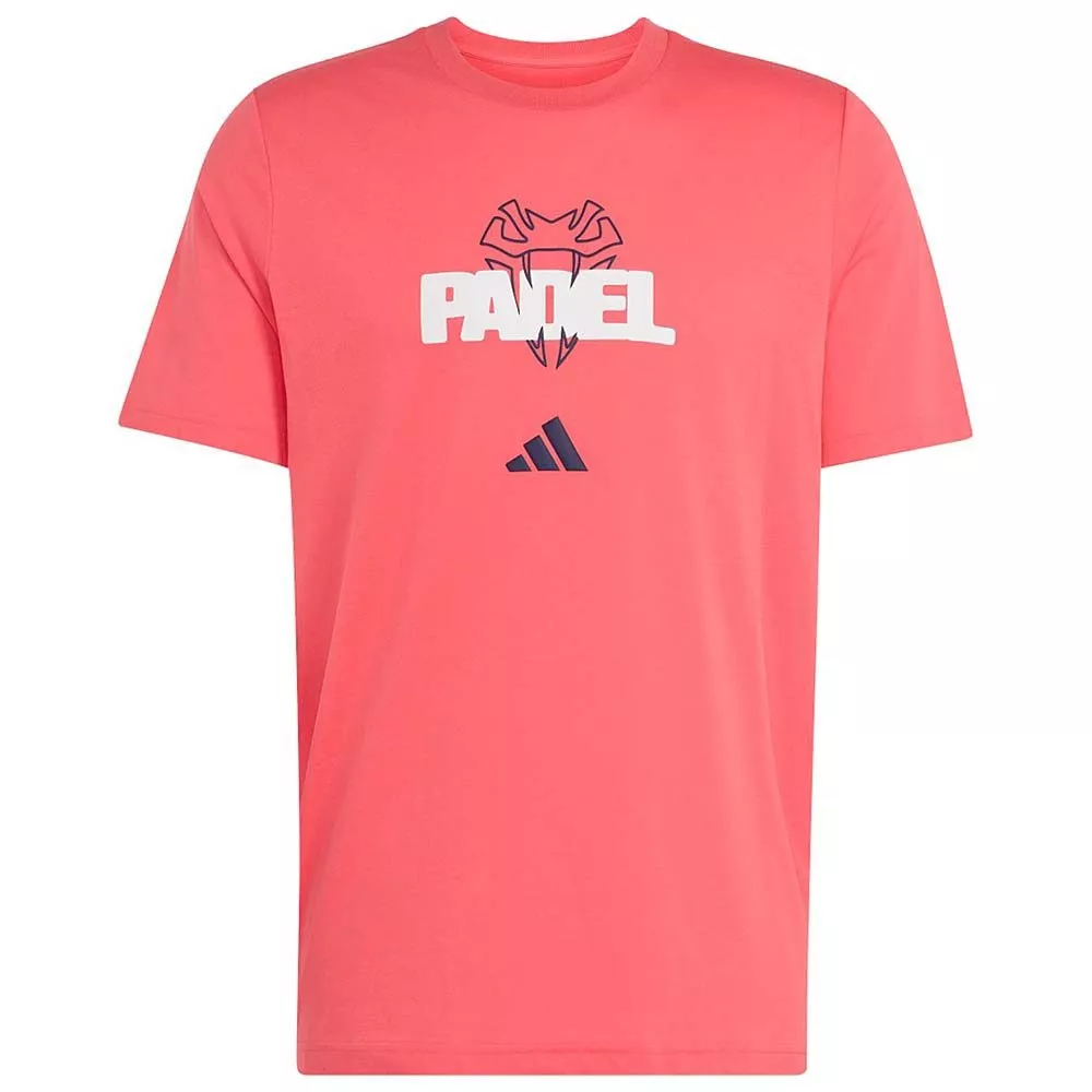 T-Shirt Adidas Padel Graphique Logo Rouge