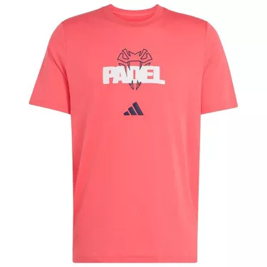 T-Shirt Adidas Padel Graphique Logo Rouge