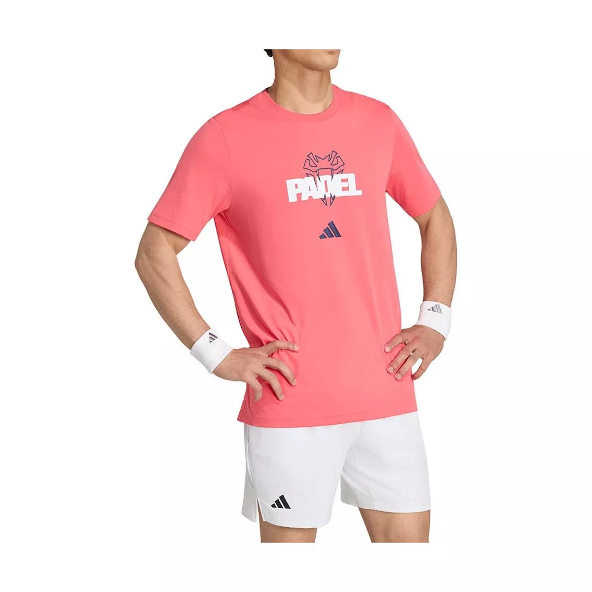 T-Shirt Adidas Padel Graphique Logo Rouge