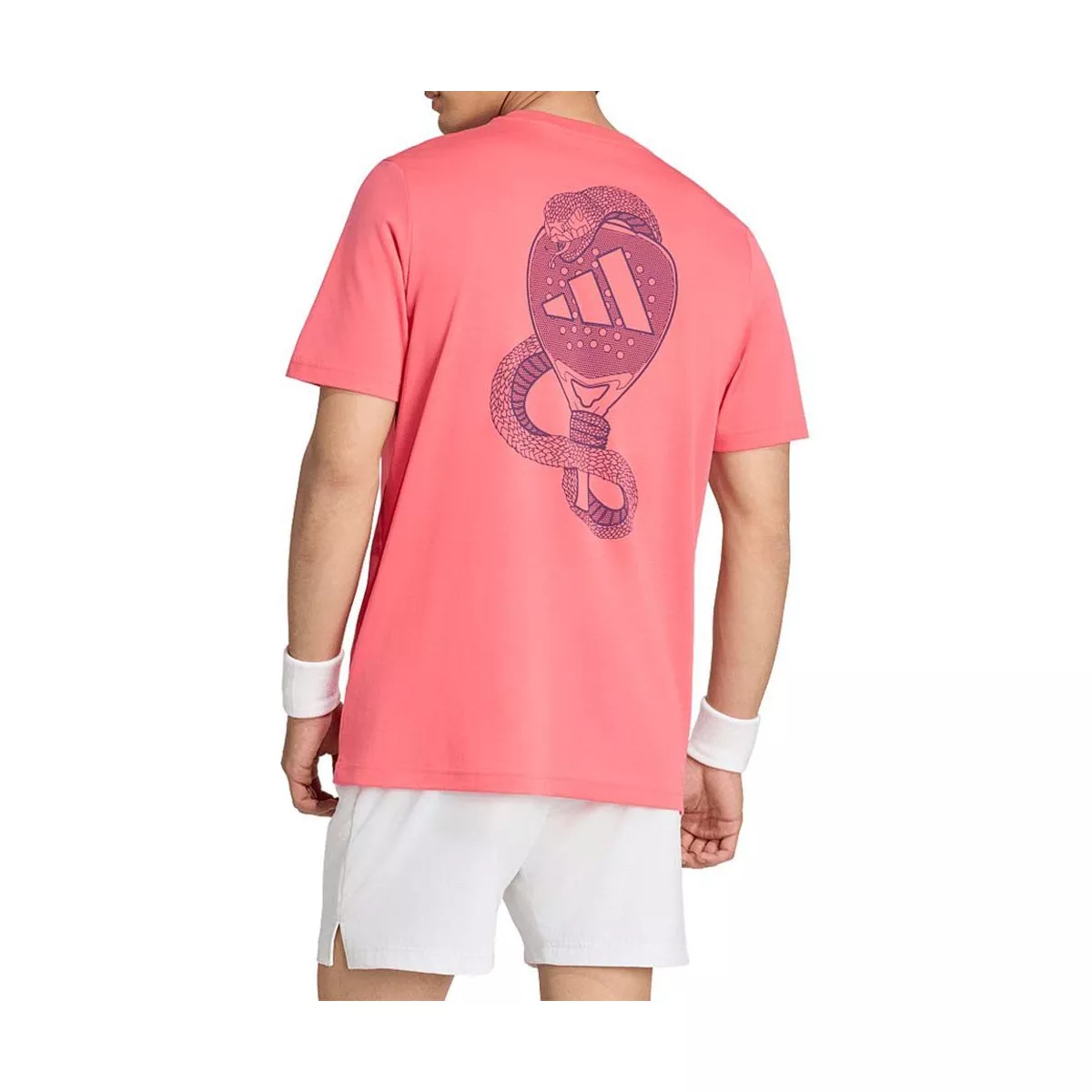 T-Shirt Adidas Padel Graphique Logo Rouge