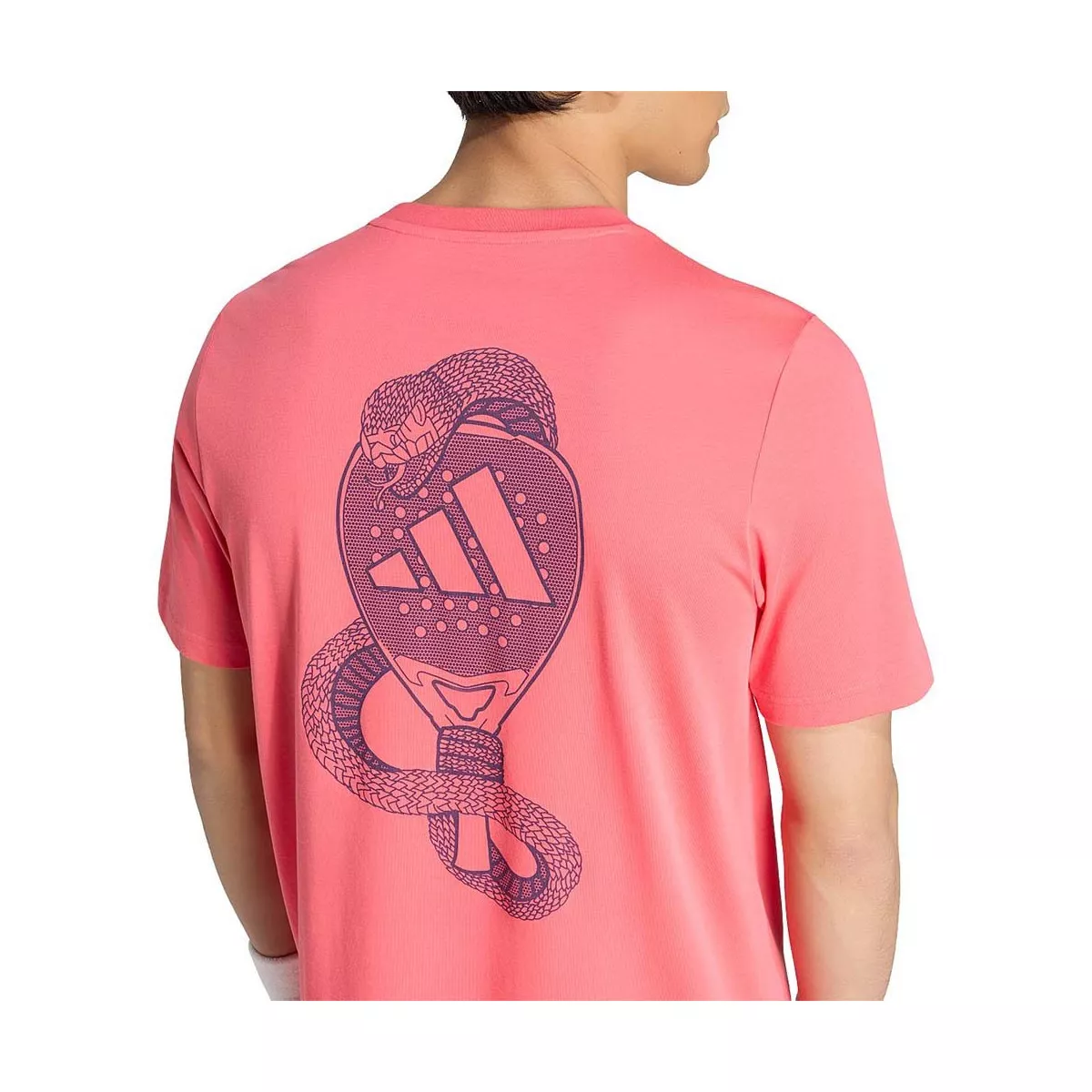 T-Shirt Adidas Padel Graphique Logo Rouge