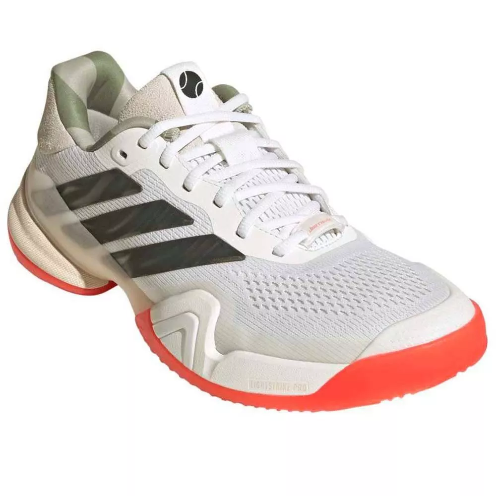 Chaussures Adidas Barricade 14 Blanc / Orange