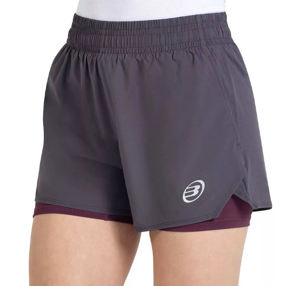 Bullpadel Orfeu Dames Short Donkergrijs