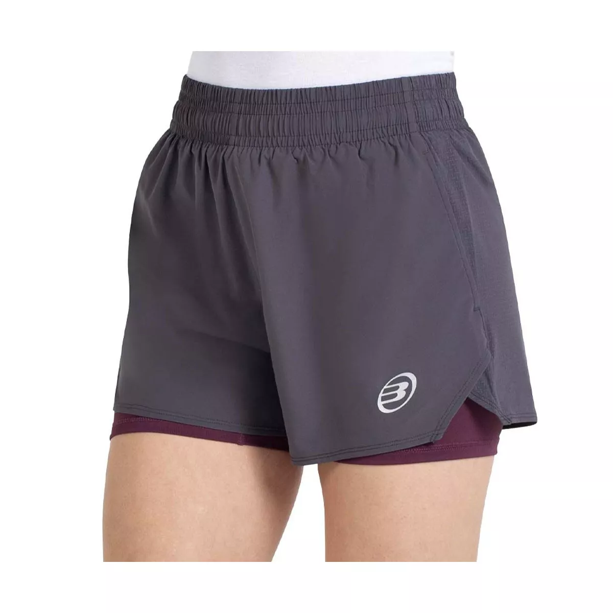 Bullpadel Orfeu Dames Short Donkergrijs