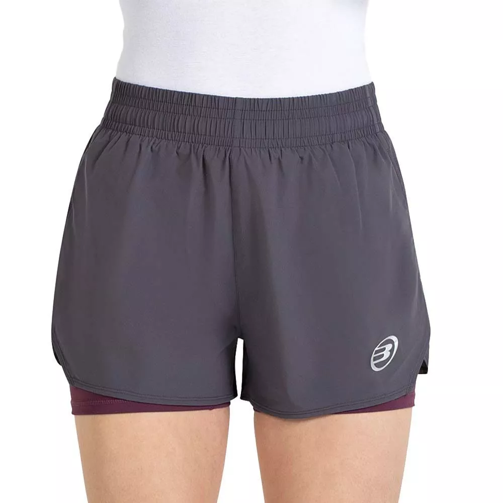 Bullpadel Orfeu Dames Short Donkergrijs