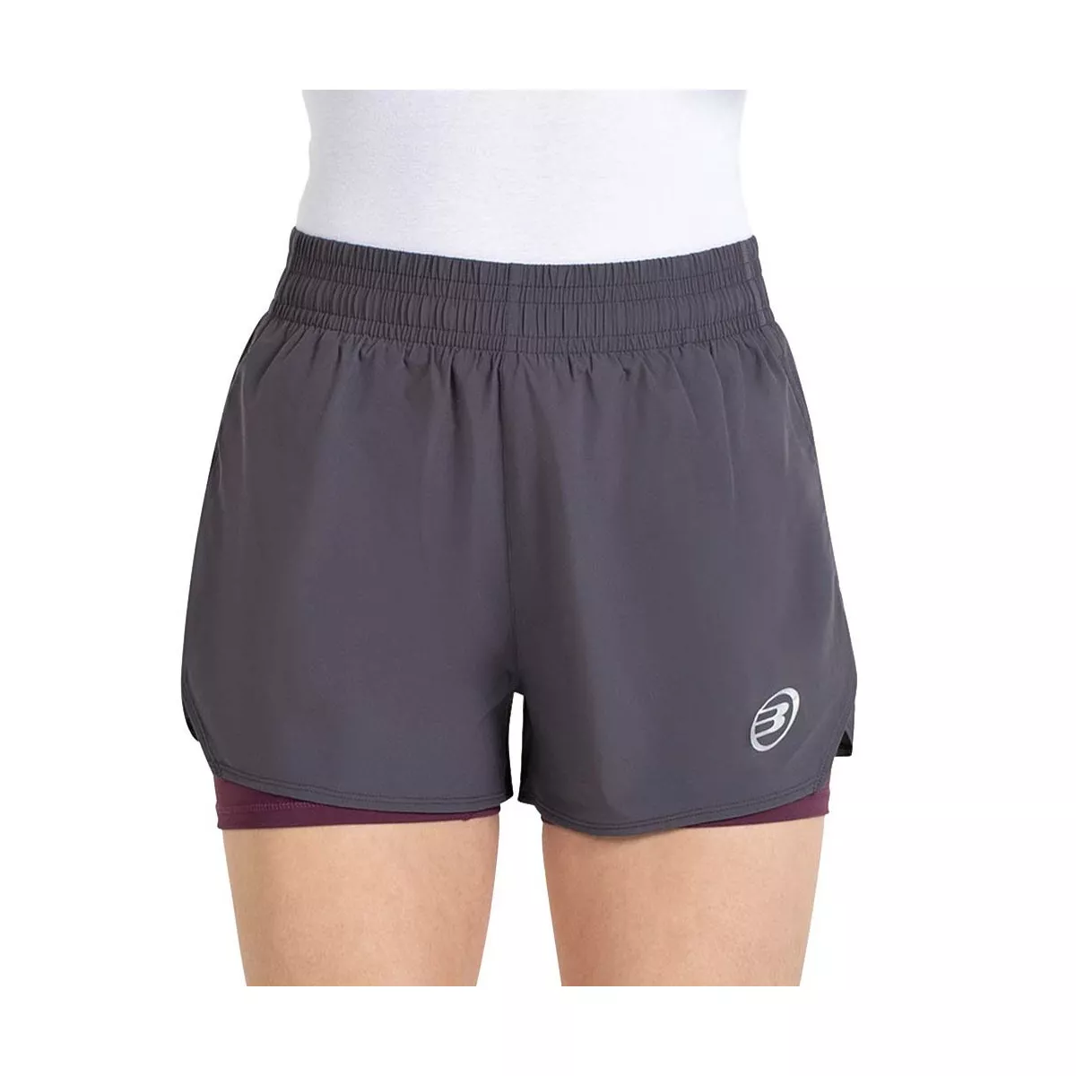Bullpadel Orfeu Dames Short Donkergrijs