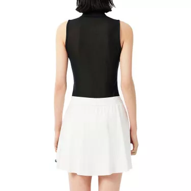 Lacoste Dames Tennispolo Mouwloos Zwart
