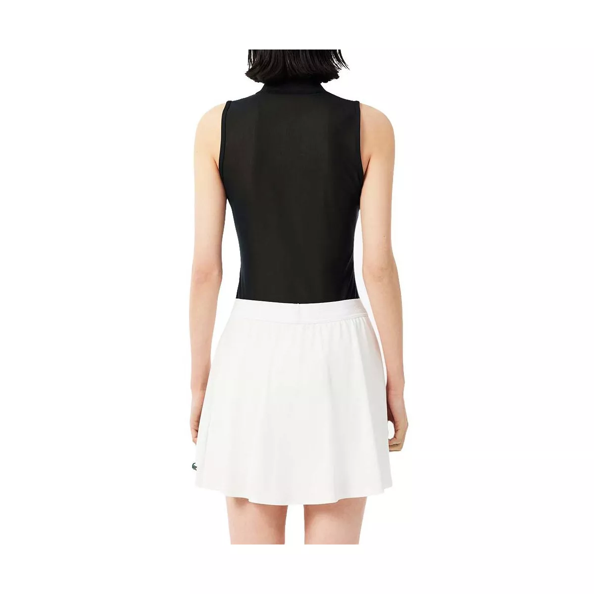 Lacoste Dames Tennispolo Mouwloos Zwart