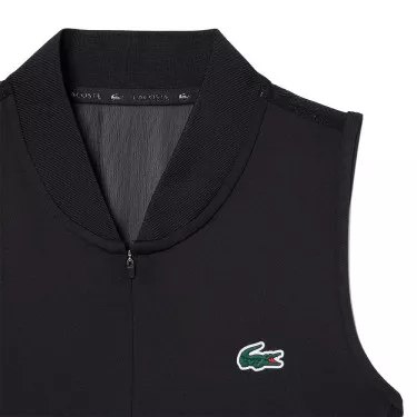 Lacoste Dames Tennispolo Mouwloos Zwart