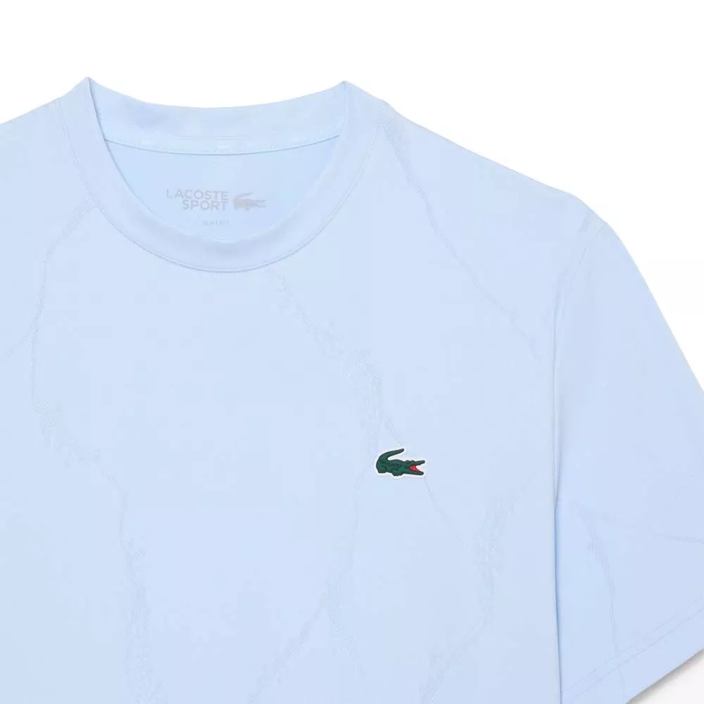 T-Shirt Lacoste Tennis Ultra Dry Bleu clair