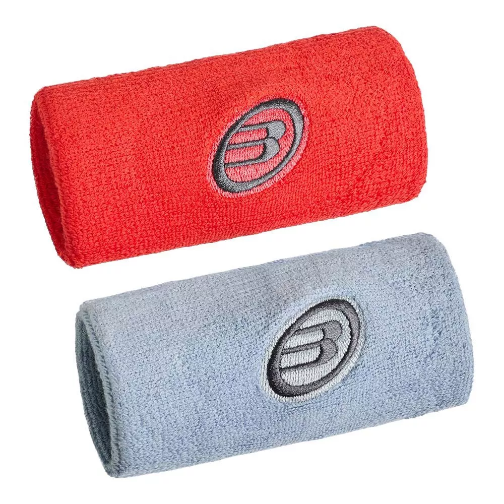 Serre-Poignets Bullpadel BPMU262I Rouge / Gris x2