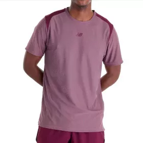 T-Shirt New Balance Tournament NYC Rose / Bordeaux
