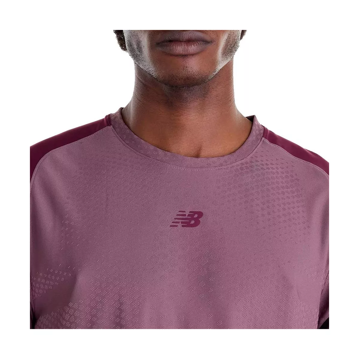 T-Shirt New Balance Tournament NYC Rose / Bordeaux