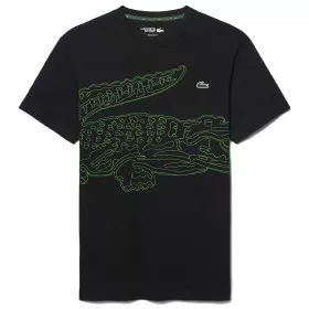 T-shirt Lacoste Sport Ultra Dry Imprimé Crocodile Noir / Vert