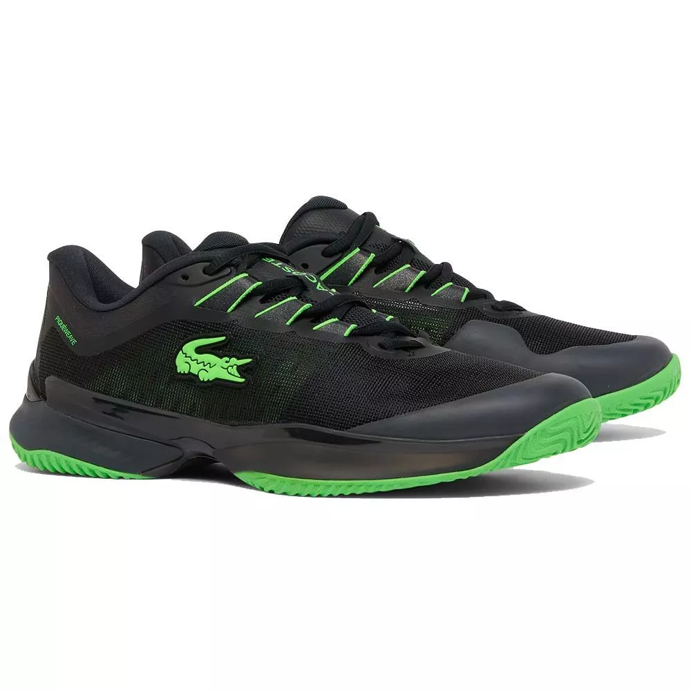 Chaussures Lacoste AG-LT Ultra Clay Court Terre battue Noir / Vert
