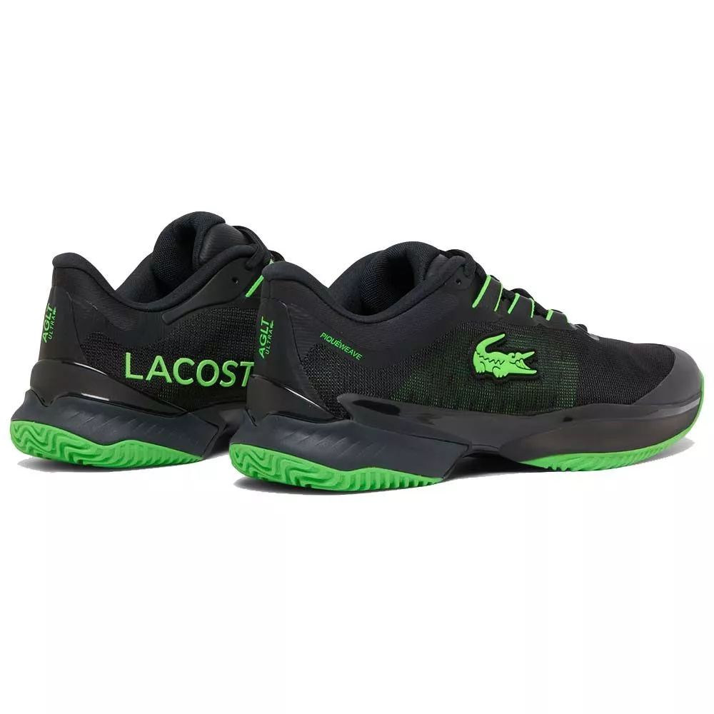 Chaussures Lacoste AG-LT Ultra Clay Court Terre battue Noir / Vert