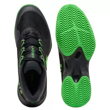 Chaussures Lacoste AG-LT Ultra Clay Court Terre battue Noir / Vert