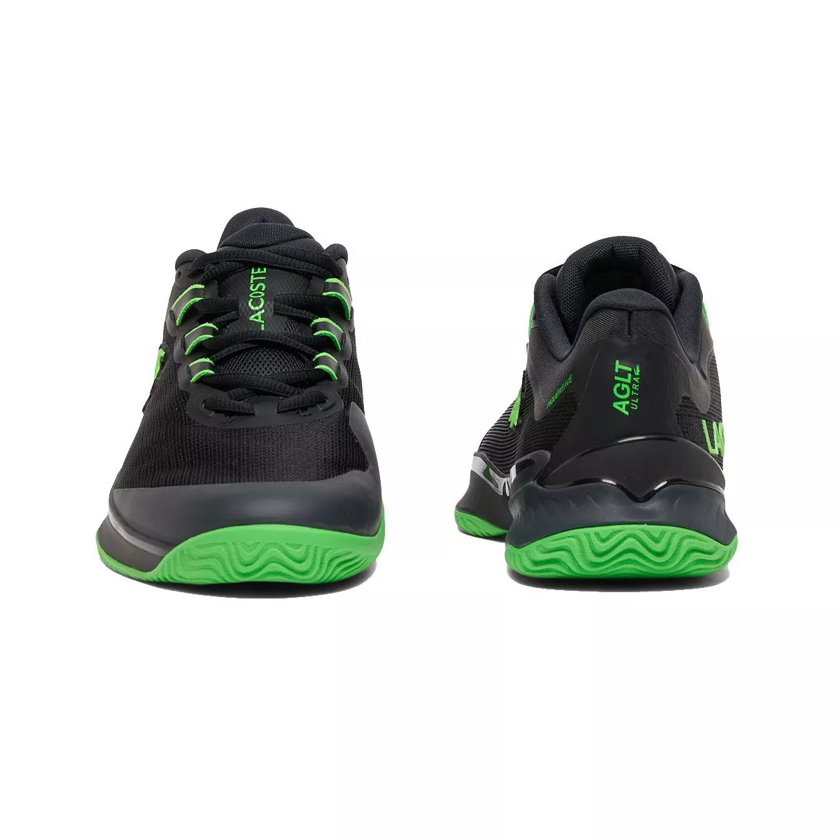 Chaussures Lacoste AG-LT Ultra Clay Court Terre battue Noir / Vert
