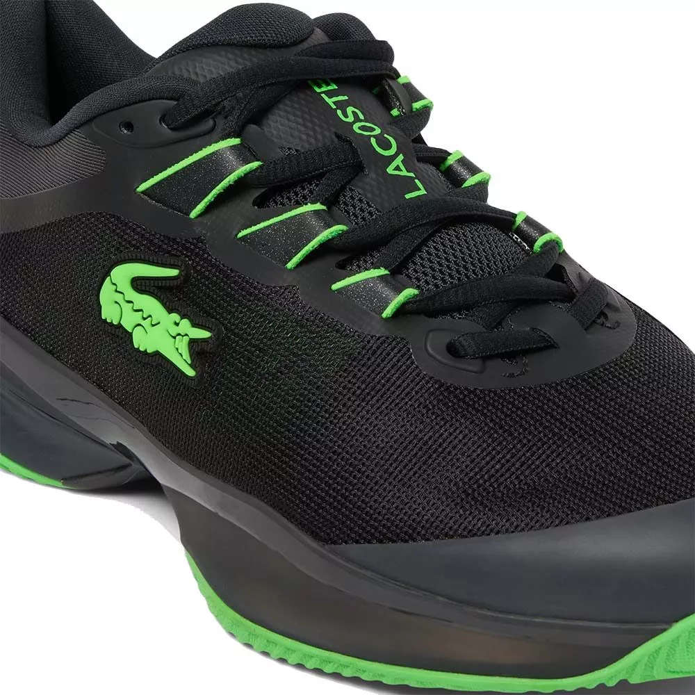 Chaussures Lacoste AG-LT Ultra Clay Court Terre battue Noir / Vert