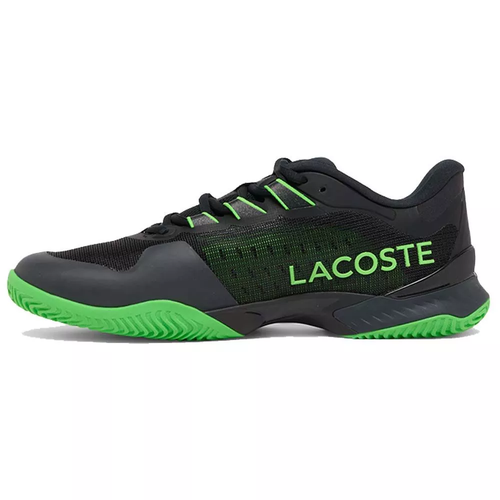 Chaussures Lacoste AG-LT Ultra Clay Court Terre battue Noir / Vert
