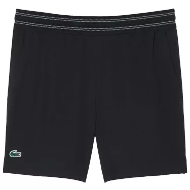 Short Lacoste Tennis Ultra Dry Réfléchissant Noir