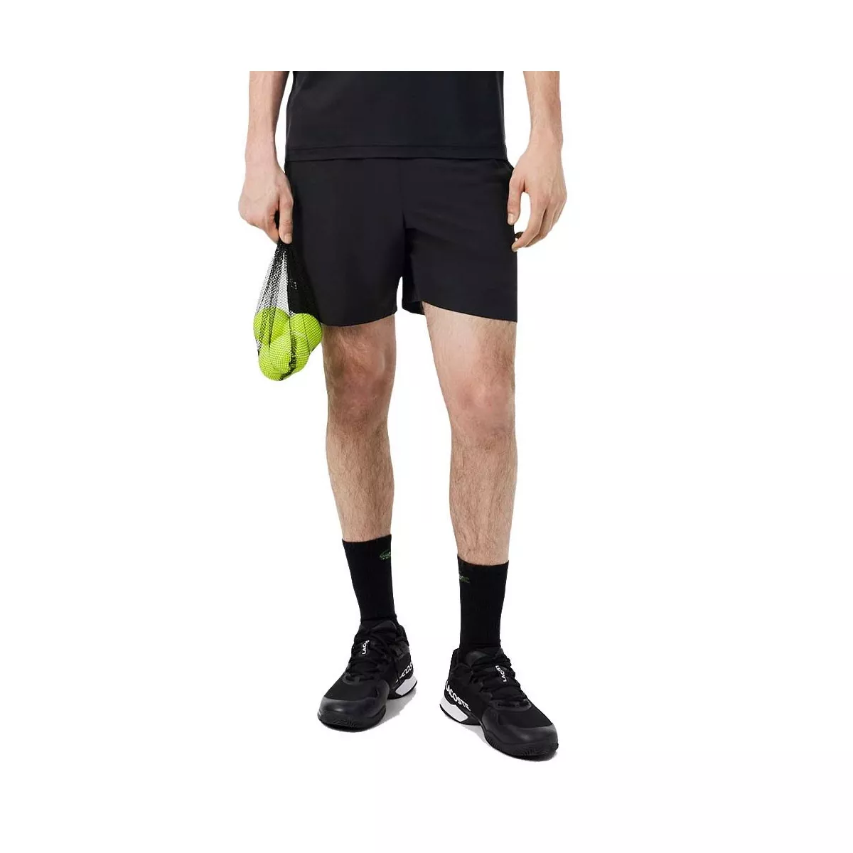 Short Lacoste Tennis Ultra Dry Réfléchissant Noir