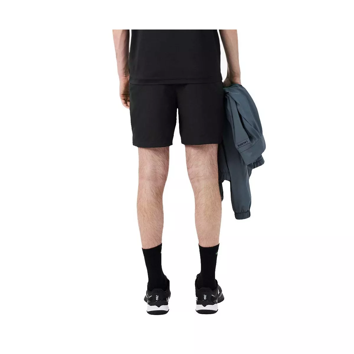 Short Lacoste Tennis Ultra Dry Réfléchissant Noir