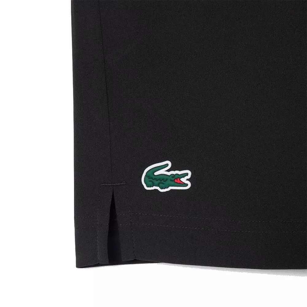 Short Lacoste Tennis Ultra Dry Réfléchissant Noir