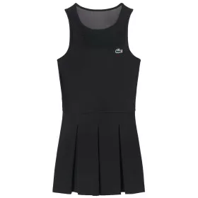 Robe Lacoste Tennis Plissée Stretch Noir