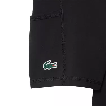 Lacoste Tennis Geplooide Jurk Zwart
