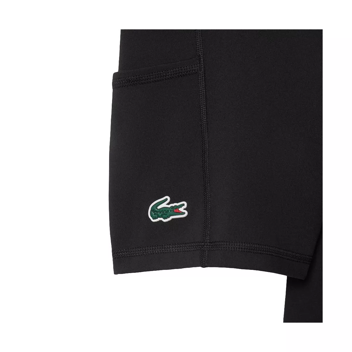 Lacoste Tennis Geplooide Jurk Zwart