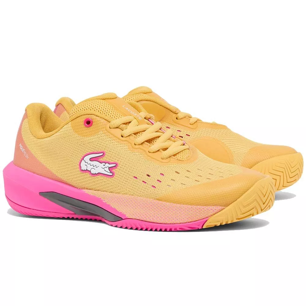Lacoste AG-LT Evo Dames Tennisschoenen Geel / Roze