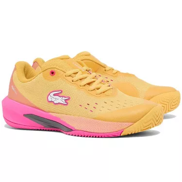 Lacoste AG-LT Evo Dames Tennisschoenen Geel / Roze