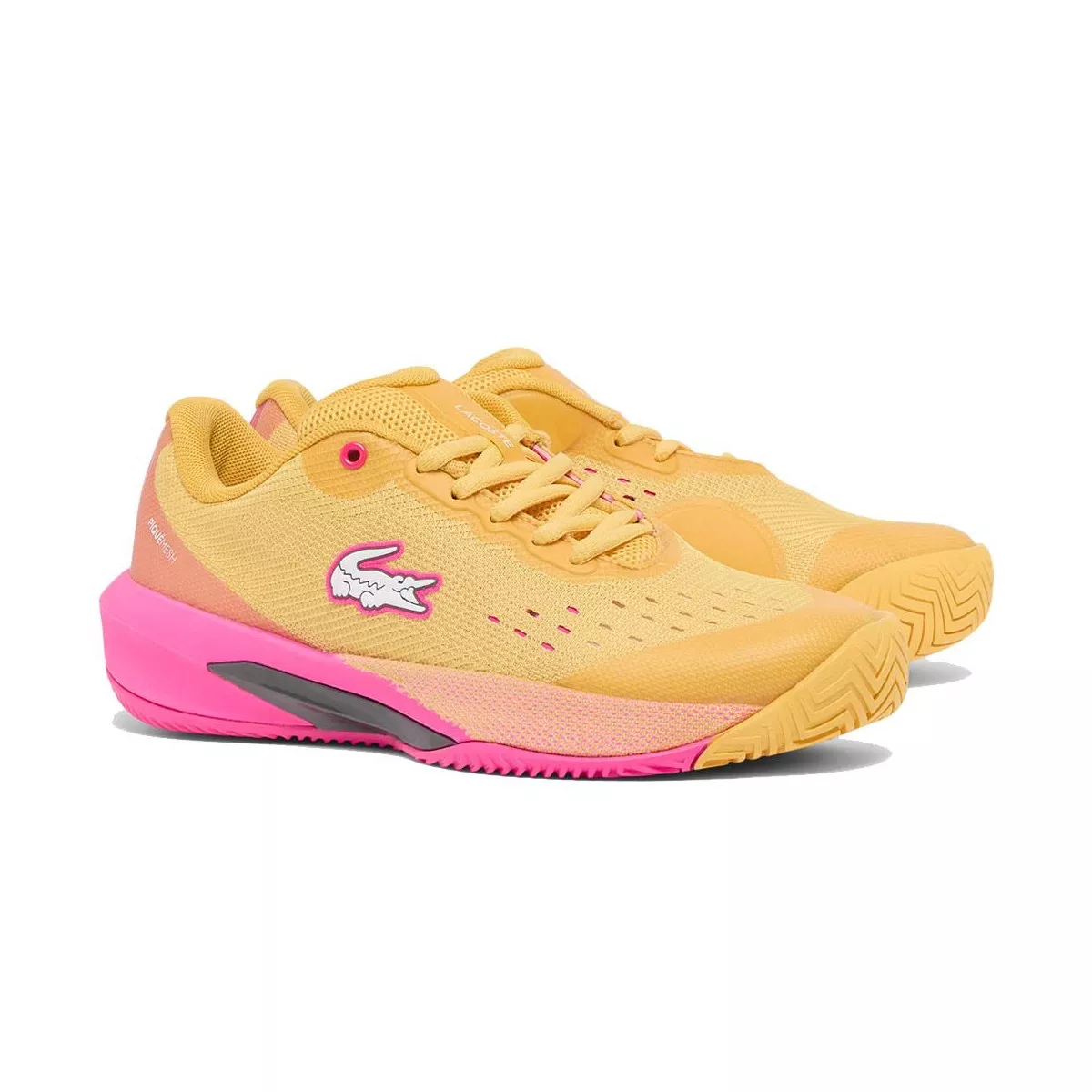 Lacoste AG-LT Evo Dames Tennisschoenen Geel / Roze