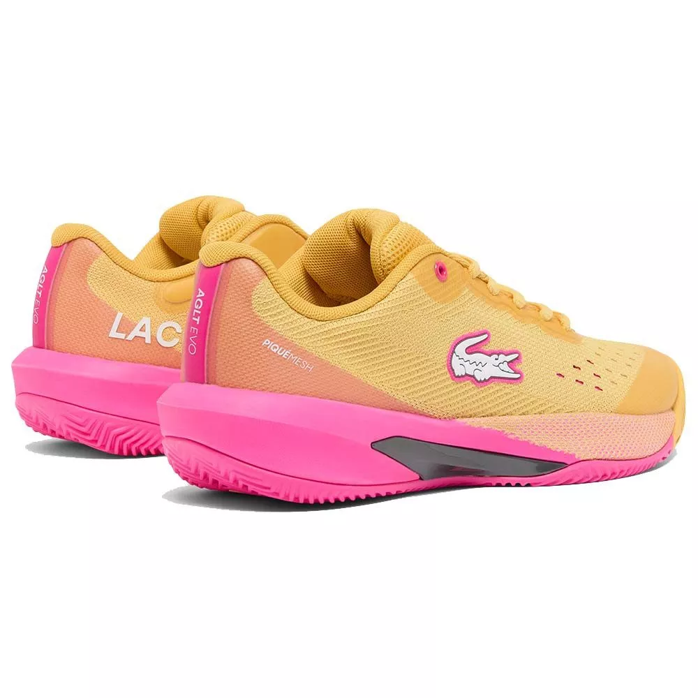 Lacoste AG-LT Evo Dames Tennisschoenen Geel / Roze