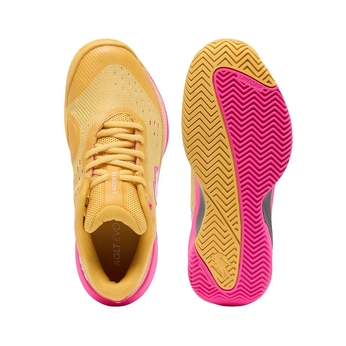 Lacoste AG-LT Evo Dames Tennisschoenen Geel / Roze